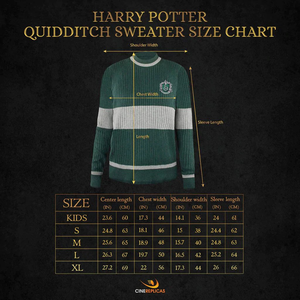 Kids Slytherin Quidditch Sweater